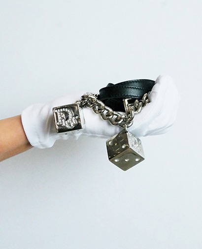 Christian Dior Gambler Dice Belt, front view